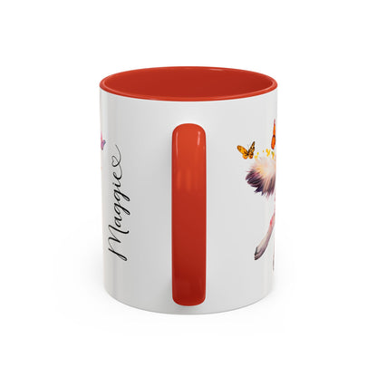 Malamute Personalized Colorful Accent Mugs, 11oz