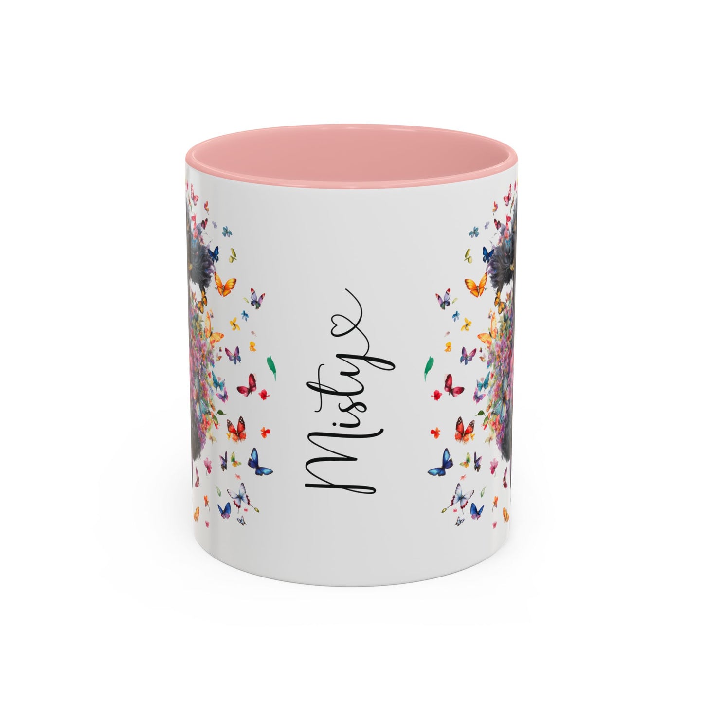 Poodle #5 Personalized Accent Mugs, 11oz