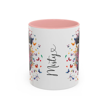 Poodle #5 Personalized Accent Mugs, 11oz