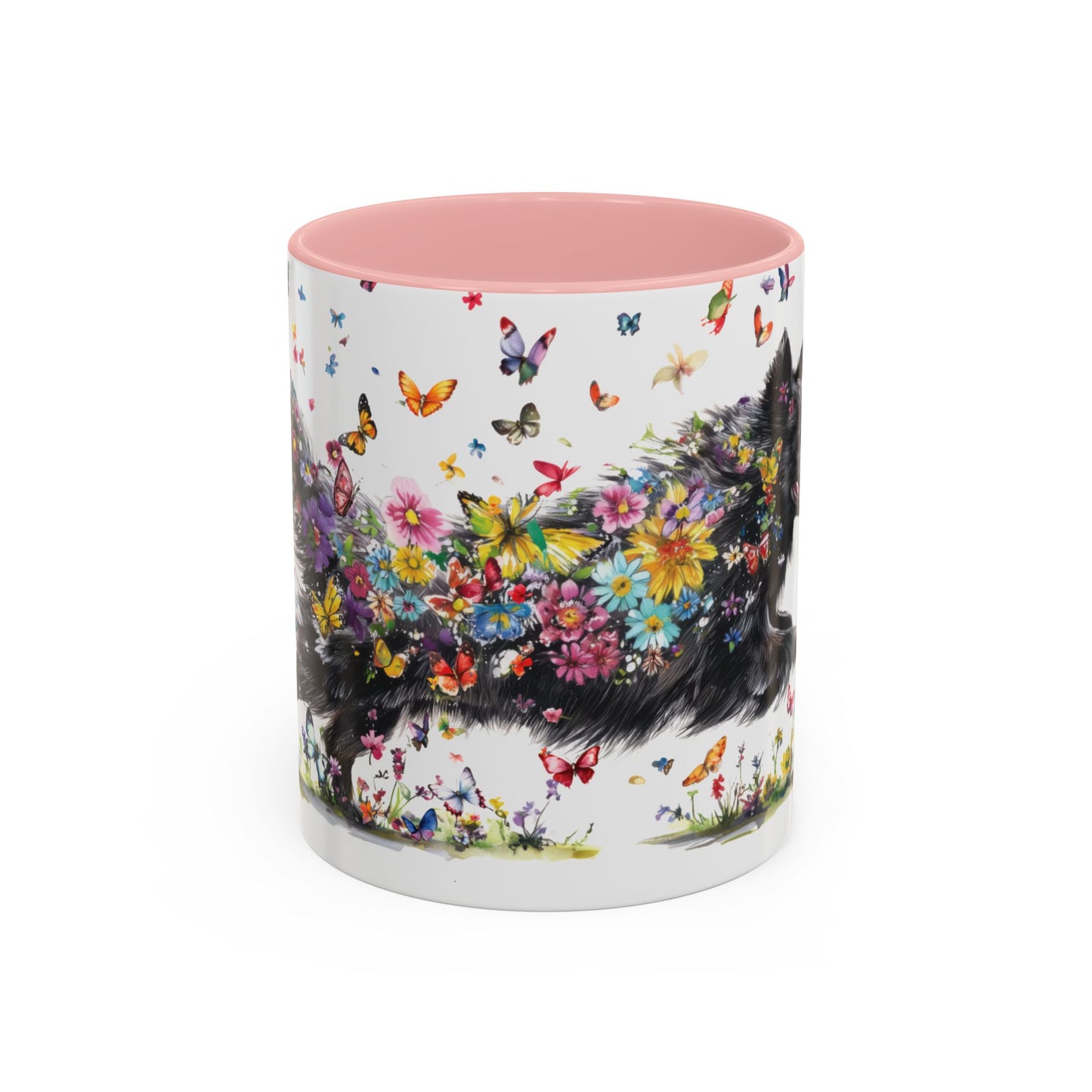 Schipperke Personalized Accent Mugs, 11oz