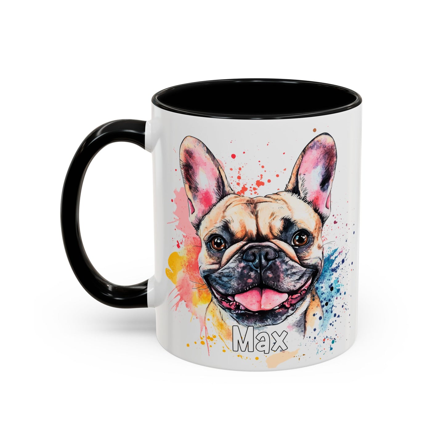 French Bulldog #2 Colourful Personalized Accent Mugs, 11oz