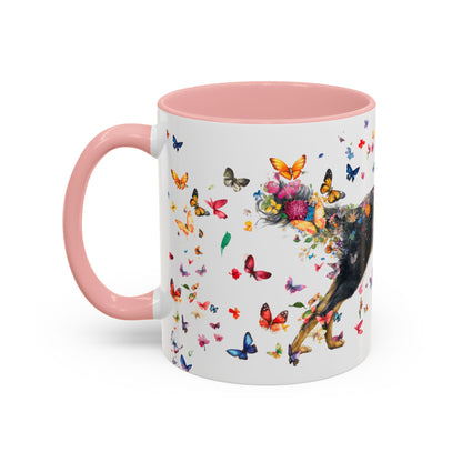 Hovawart #3 Colorful Accent Mugs, 11oz