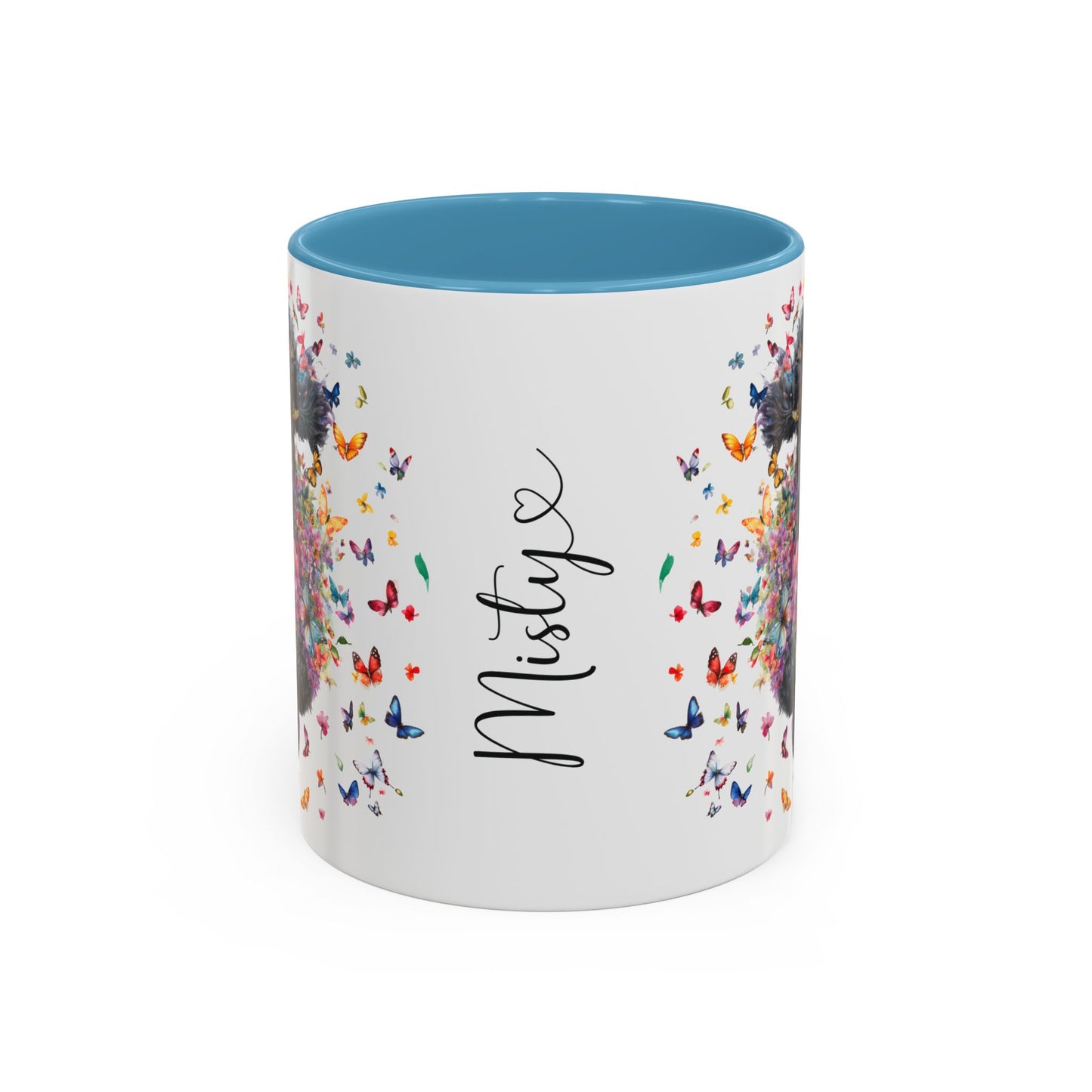 Poodle #5 Personalized Accent Mugs, 11oz