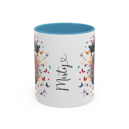Poodle #5 Personalized Accent Mugs, 11oz