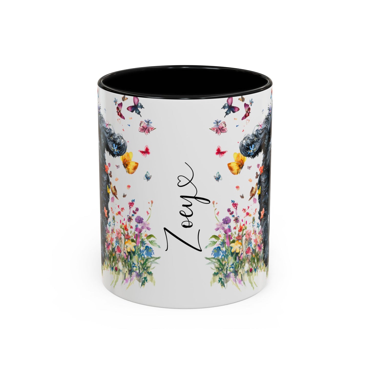 Cavoodle/Cavapoo/Doodle/Cockapoo #2 Personalized Accent Mugs, 11oz