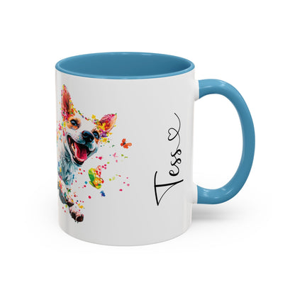 Jack Russell Terrier Personalized Accent Mugs, 11oz