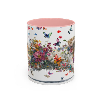 Clumber Spaniel #1 Personalized Accent Mugs, 11oz