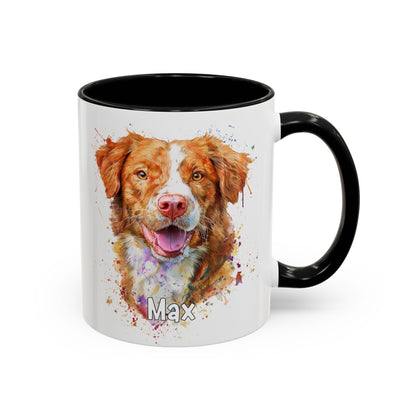 Nova Scotia Duck Tolling Retriever Colourful Personalized Accent Mugs, 11oz