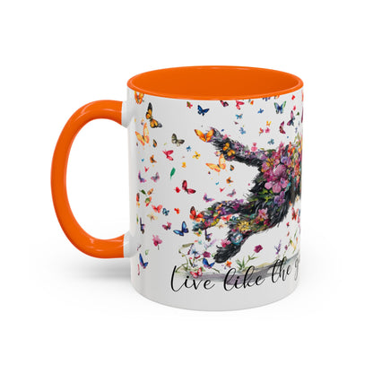 Labradoodle/Groodle #1  Live like the gate was left open, Accent Mugs, 11oz & 15oz