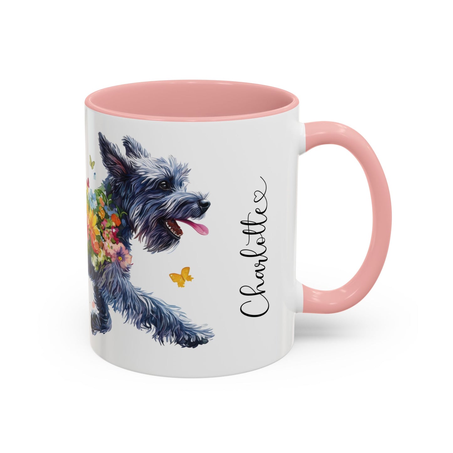 Giant Schnauzer Personalized Accent Mugs, 11oz