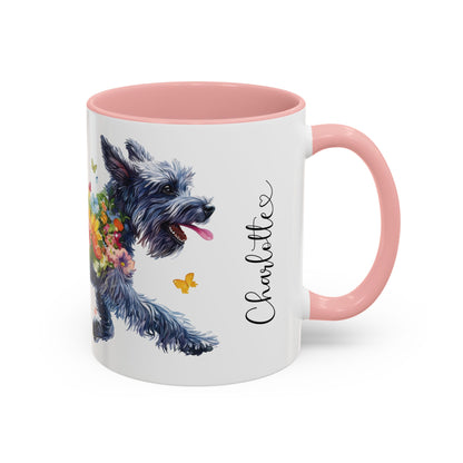 Giant Schnauzer Personalized Accent Mugs, 11oz