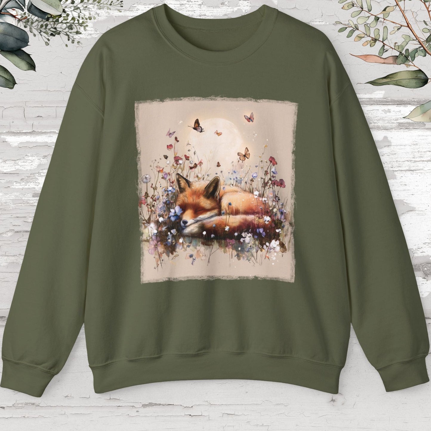Fox sleeping #5 Unisex Sweat Shirt.