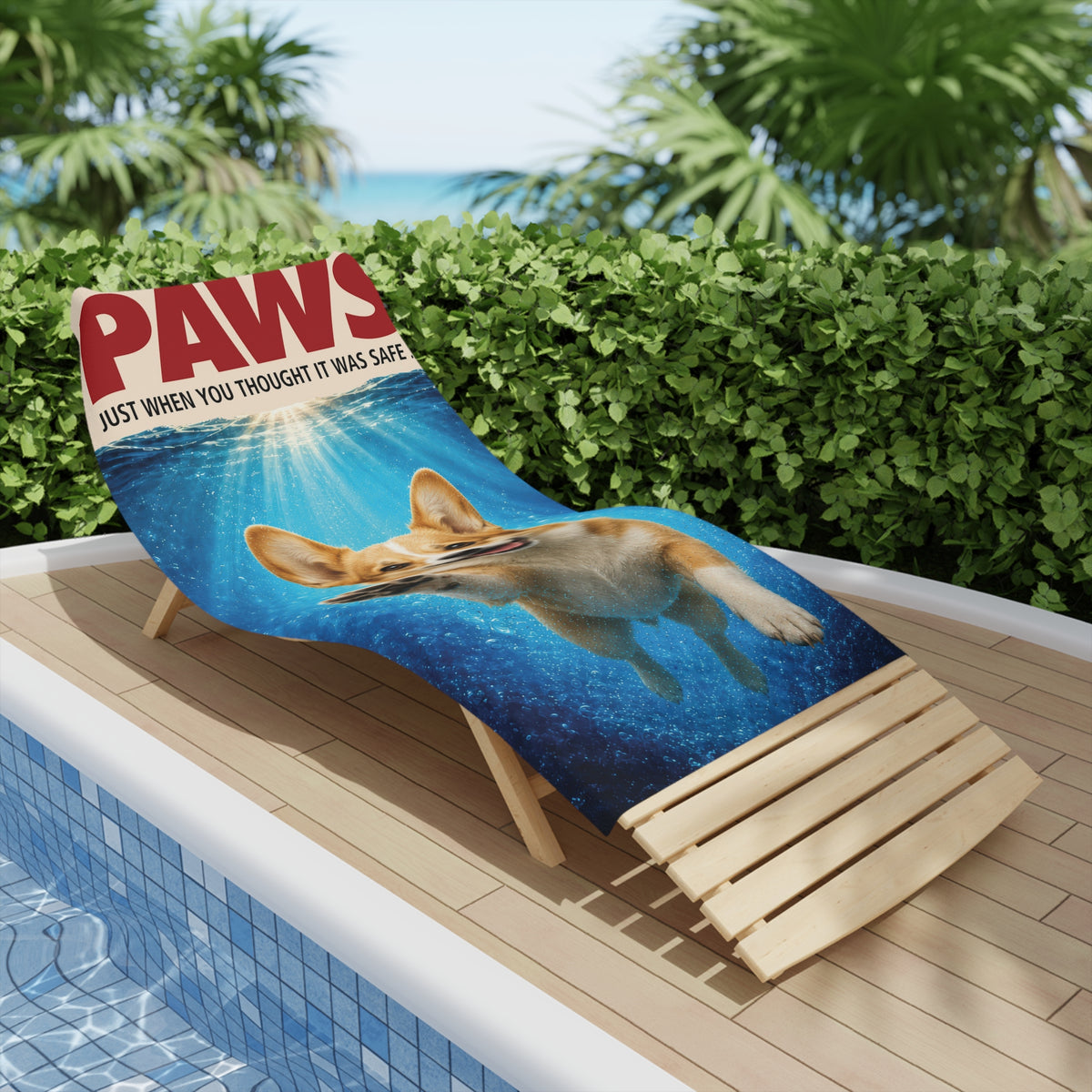 Corgi PAWS Beach Towel