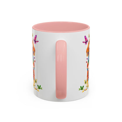 Beagle Personalized Colorful Accent Mugs, 11oz