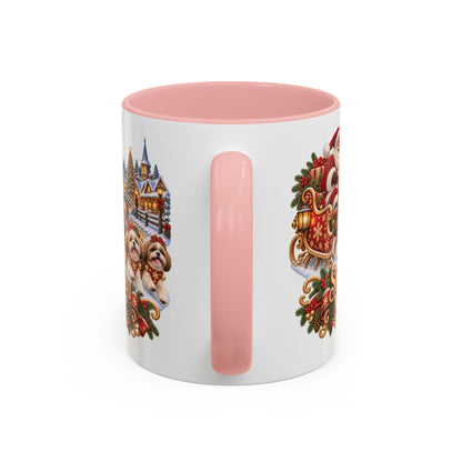 Shih Tzu Magic, personalised accent colour 11oz mug