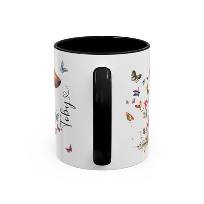 Dachshund #4 Personalized Accent Mugs, 11oz
