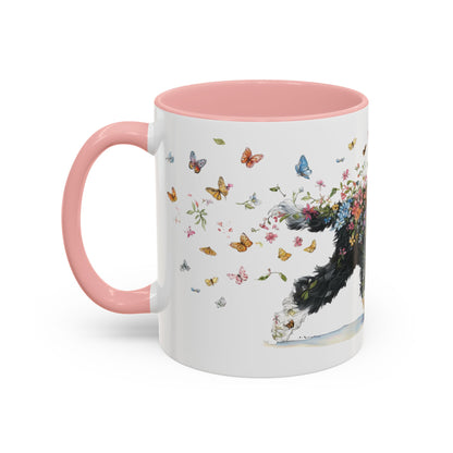 Portuguese Water Dog #2 Personalized Accent Mugs, 11oz