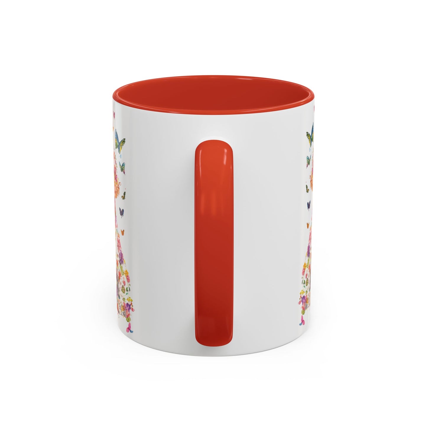Bichon Frise Personalized Colorful Accent Mugs, 11oz