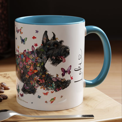 Giant Schnauzer Personalized Accent Mugs, 11oz