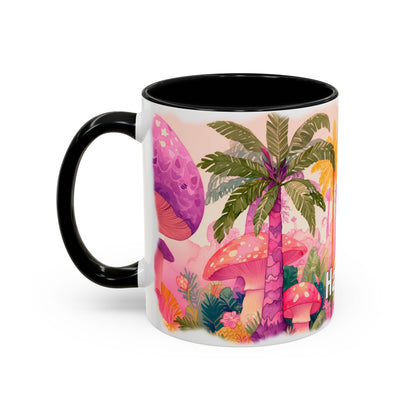 Purple Snake Personalized Accent Mugs, 11oz