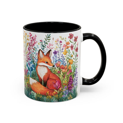 Fox #3 Personalized Accent Mugs, 11oz