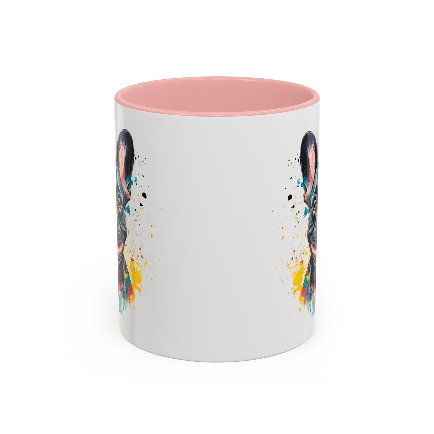 French Bulldog #1 Colourful Personalized Accent Mugs, 11oz