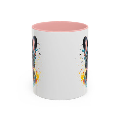 French Bulldog #1 Colourful Personalized Accent Mugs, 11oz