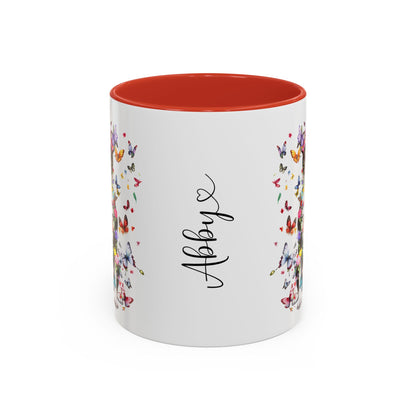 Box Terrier Personalized Colorful Accent Mugs, 11oz