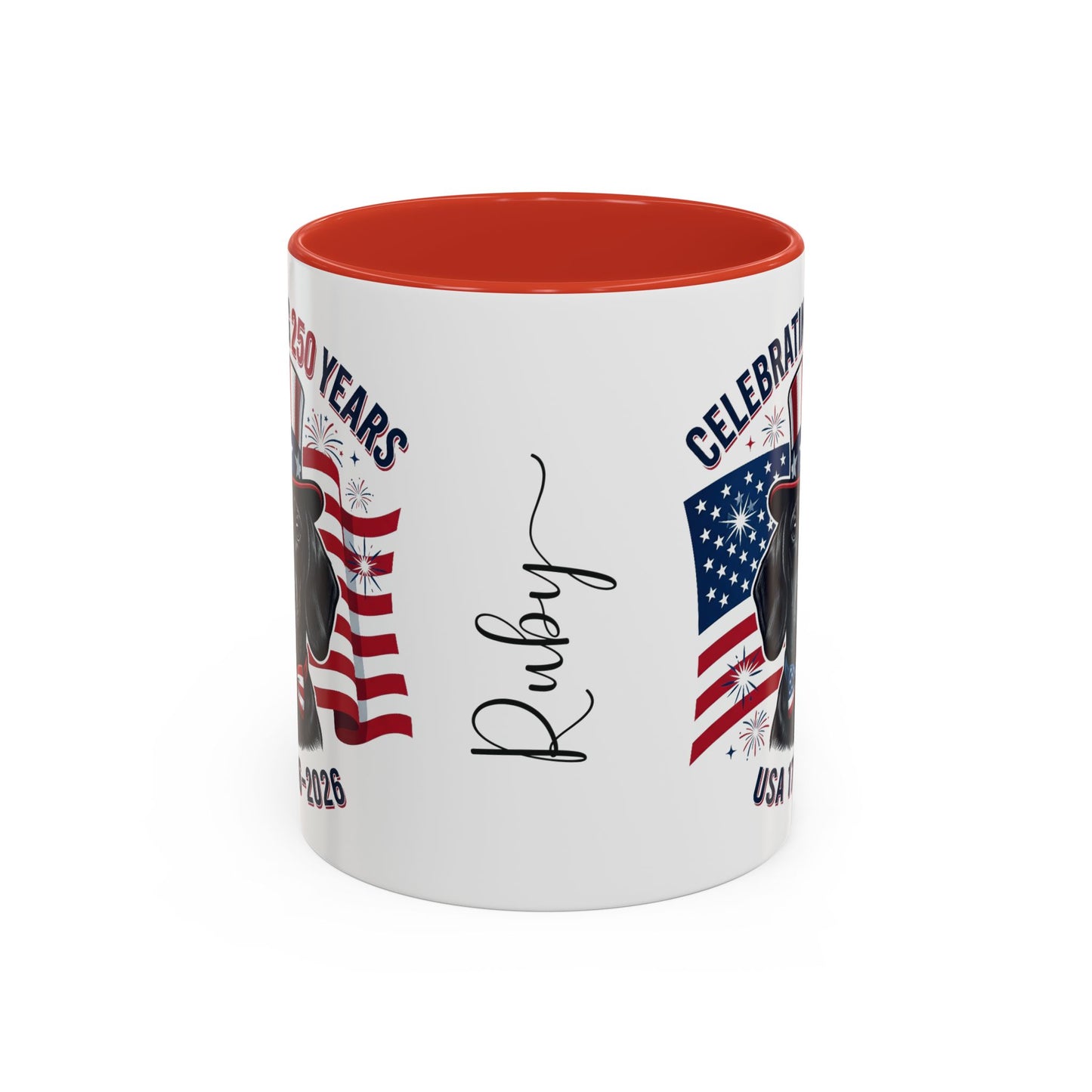 Dachshund #1 - 250th Celebration Personalised  Accent Mugs, 11oz & 15oz