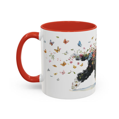 Portuguese Water Dog #2 Personalized Accent Mugs, 11oz