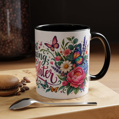 Most amazing daughter, 11oz  accent mug