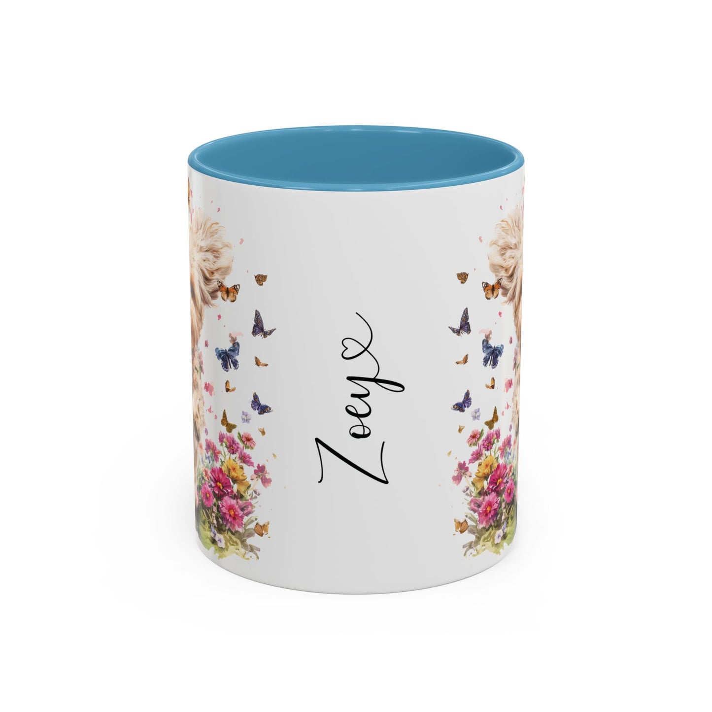 Maltipoo #5 Personalized Accent Mugs, 11oz