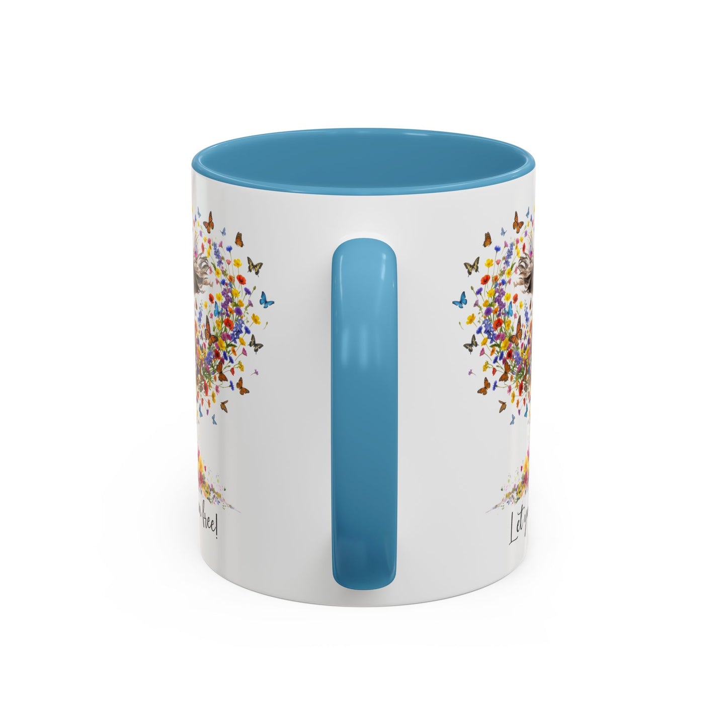 Spinone Italiano #2, Let your spirit run free, personalized colourful Mugs, 11oz