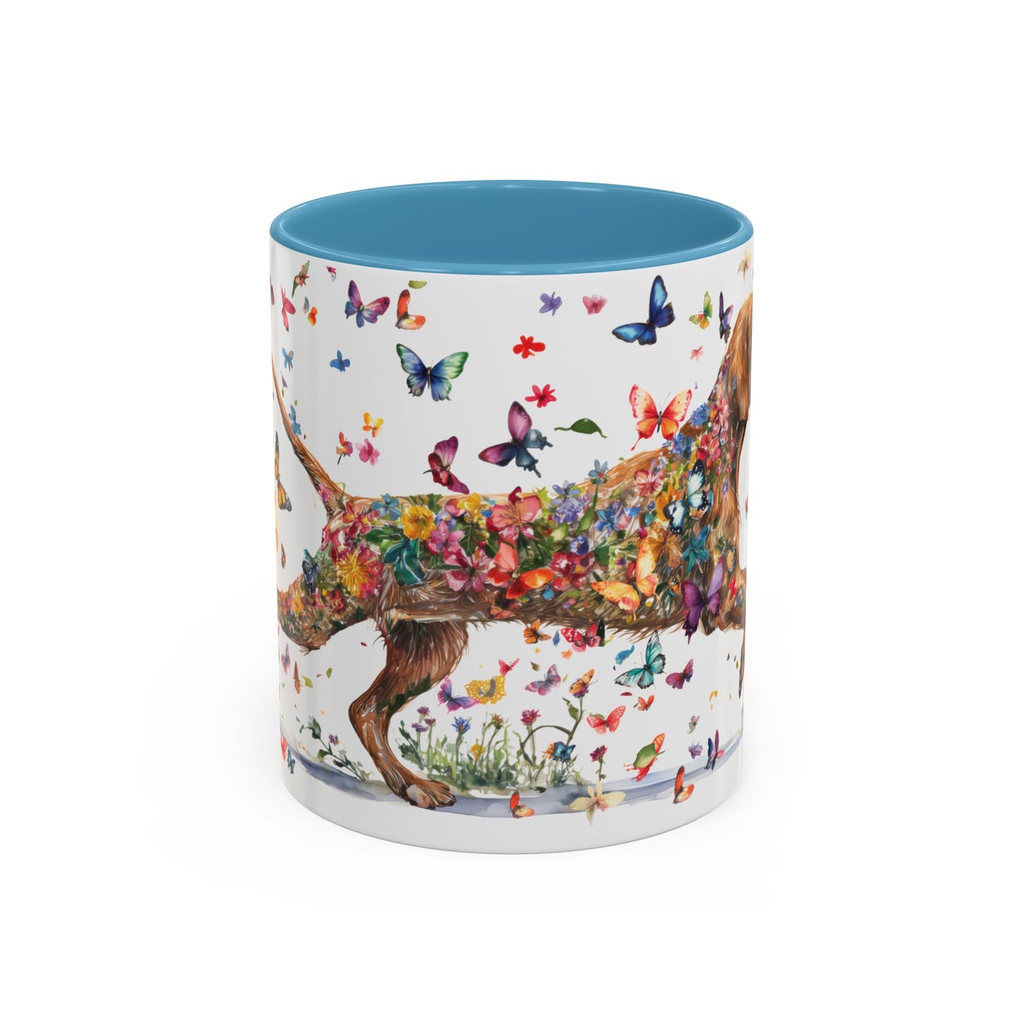 Wire Haired Vizsla Personalized Accent Mugs, 11oz