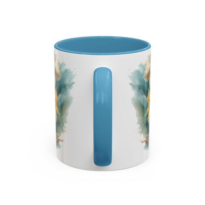 Mini Doodle Paint Colourful Personalised Accent Mugs, 11oz