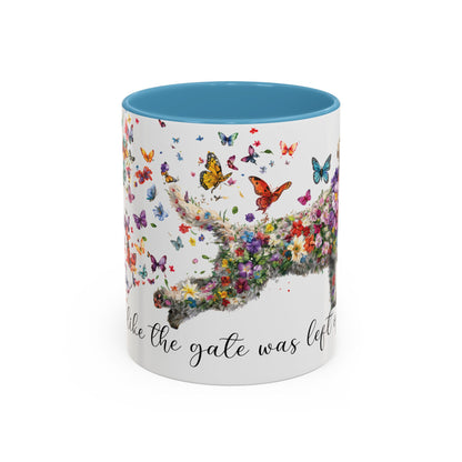 Labradoodle #3 “Live like the gate was left open" Accent Mugs, 11oz