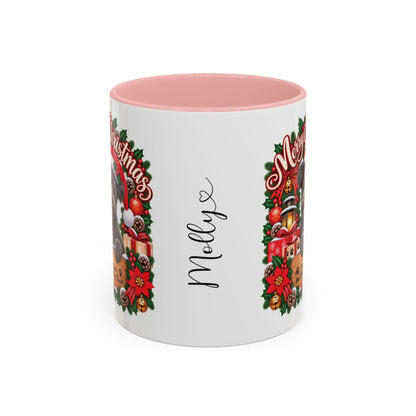 Pumi #2 Merry Christmas, personalised accent colour 11oz mug