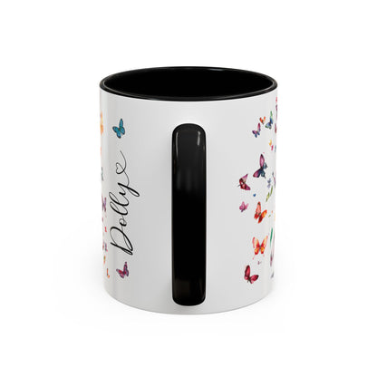 Boston Terrier #4, Personalized Accent Mugs, 11oz