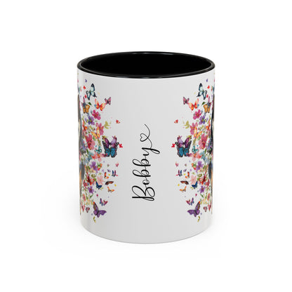 Shiba Inu #3 Personalized Accent Mugs, 11oz