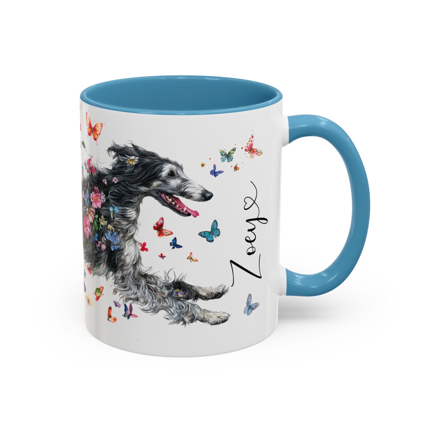 Silken Windhound #2 Personalized Accent Mugs, 11oz