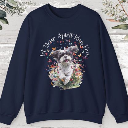 Shih Tzu #7 "Let your spirit run free" Personalised Sweatshirt