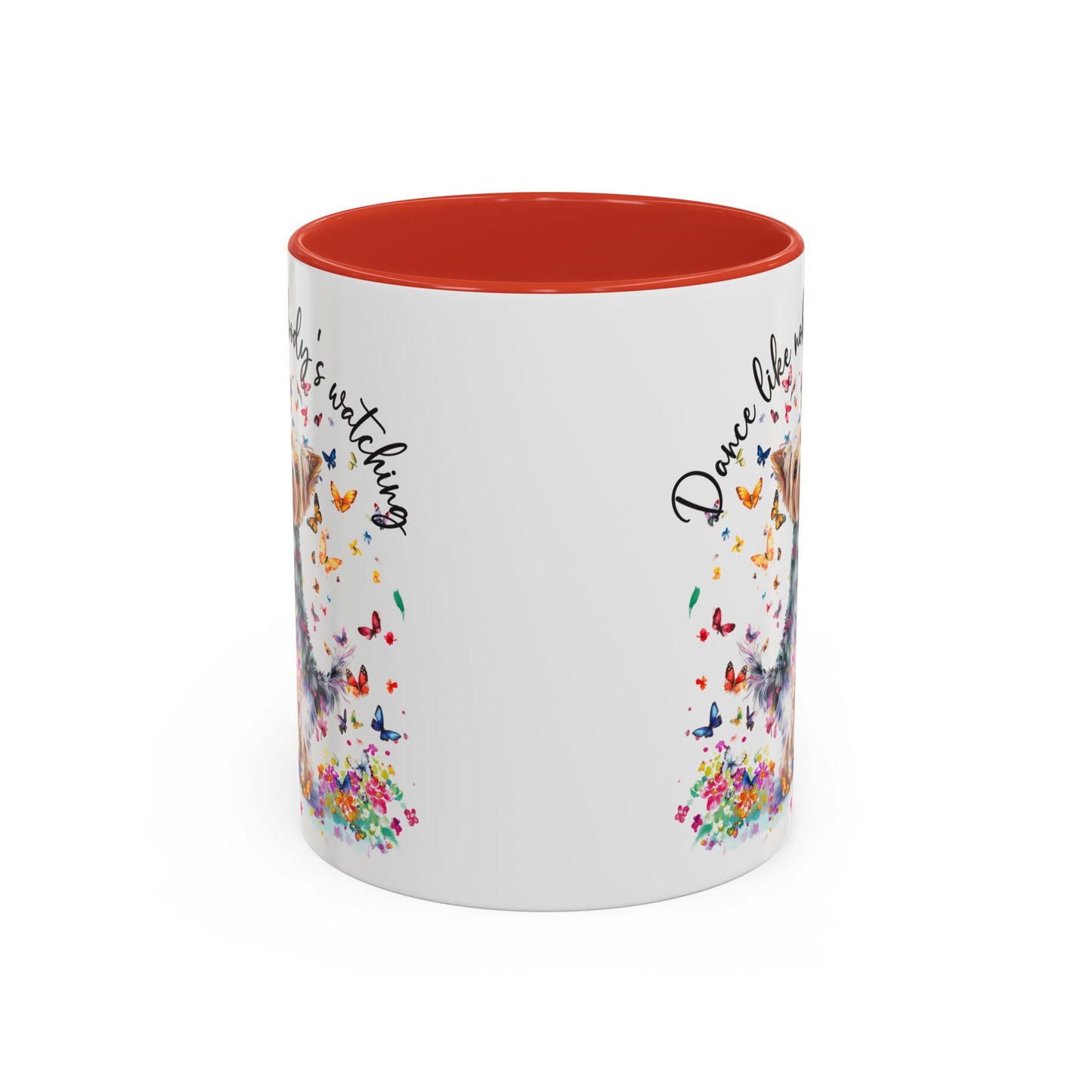 Yorkshire Terrier, Dance like nobody's watching 11oz  Accent Mugs