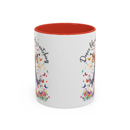 Yorkshire Terrier, Dance like nobody's watching 11oz  Accent Mugs