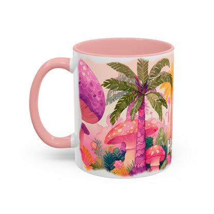 Purple Snake Personalized Accent Mugs, 11oz