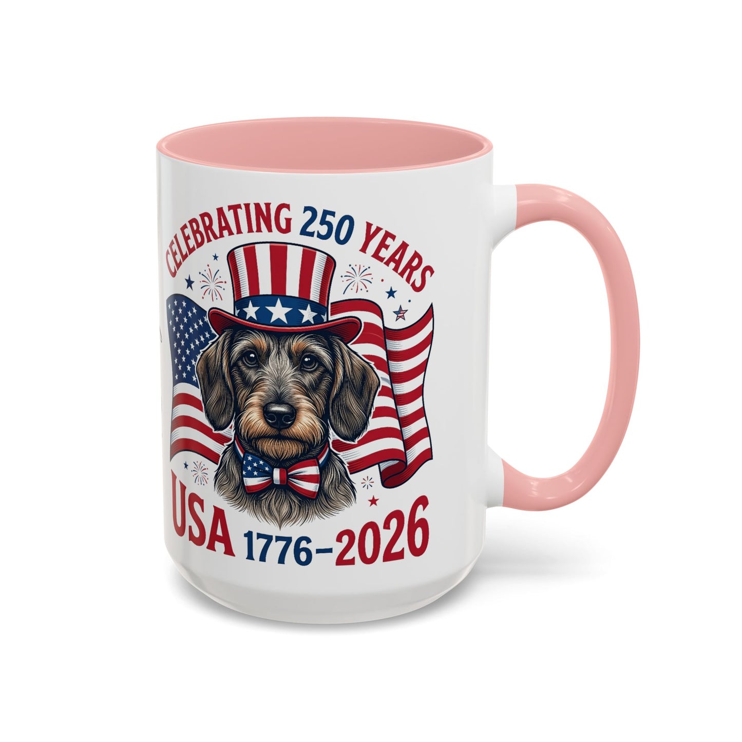 Dachshund #2 - 250th Celebration Personalised  Accent Mugs, 11oz & 15oz