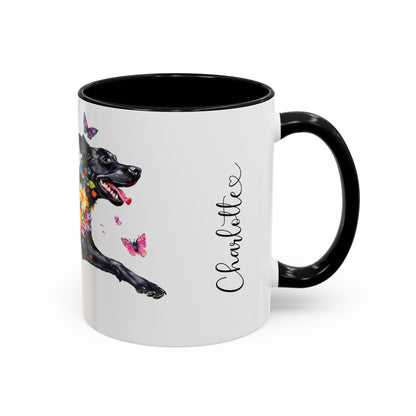 Pointador #2 Personalized Accent Mugs, 11oz