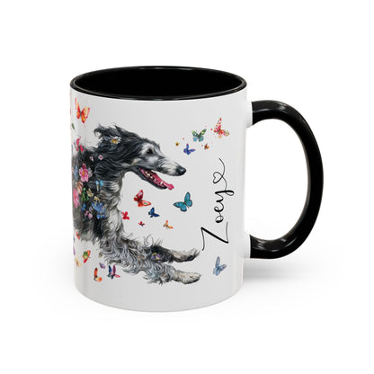 Silken Windhound #2 Personalized Accent Mugs, 11oz