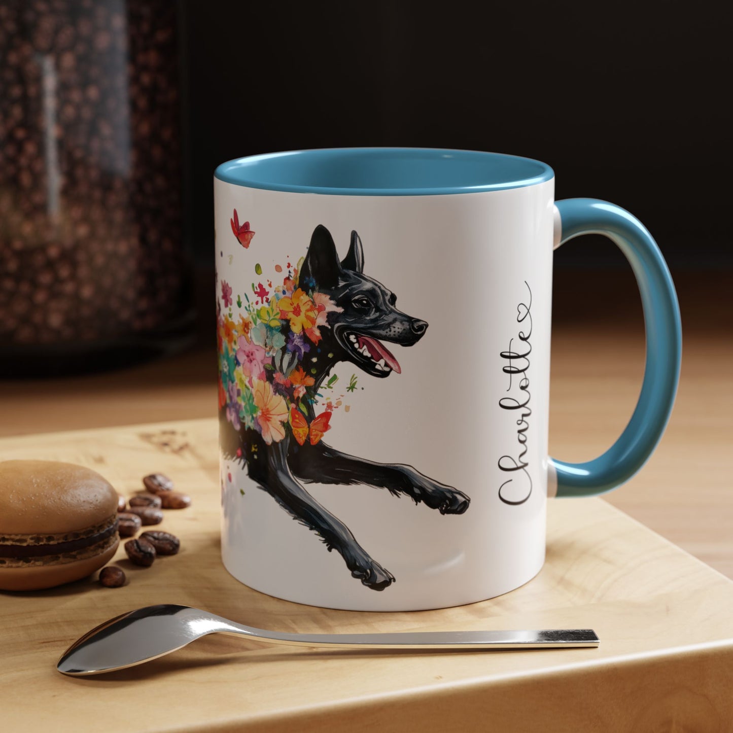 Kelpie Personalized Accent Mugs, 11oz