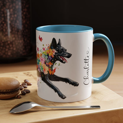 Kelpie Personalized Accent Mugs, 11oz