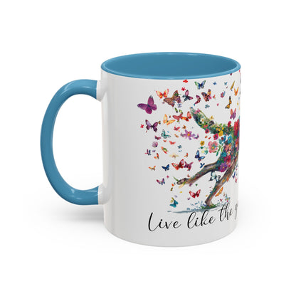 Australian Cattle Dog “Live like the gate was left open" Accent Mugs, 11oz